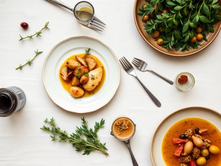 Plated dishes